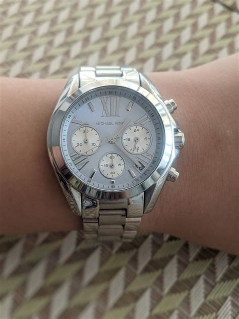 michael kors mk 6098|Michael Kors Bradshaw Chronograph Blue Dial Silver Steel Strap .